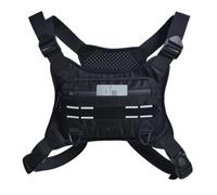 Chest Backpack: Running Bag Lightweight Breathable Adjustable Fit | For Fitness Gym Exercise Sports Training Outdoor Adventure Walking Jogging Cycling Away, Black, Please refer to the description