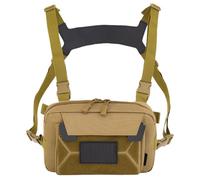 Chest Bag For Men - Anti-Theft Lightweight Waistcoat Pack For Outdoors | Oxford Cloth Versatile Hiking, rainproof Cycling, Fishing, Hunting, Travel Chest Bag For Men With Multiple Pockets Black, Khaki