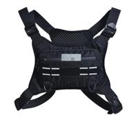 Chest Bag for Men - Cell Phone Bag - Running Vest Bag, Reflective Chest Pouch, Adjustable Cell Phone Holder Bag, Breathable Chest Bag, Increase Visibility in Dark Places and Pay Attention to Night