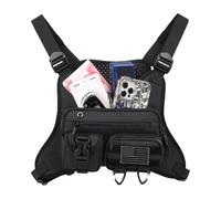 Chest Bag for Men, Hiking Running Vest, Lightweight Outdoor Backpack, Secure Utility Storage, Cycling Jogging Gear, Travel Workout Companion, for Camping Hunting Gym Use for Unisex 14.96x1.97x10.24in