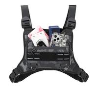 Chest Bag for Men - Outdoor Chest Bag Running Vest - Vest Waterproof Adjustable Pouch for Backpacking Travel Outdoor Hiking Hunting Women Jogging Workout Runners