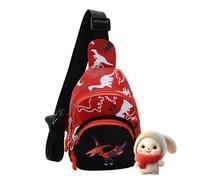Chest Bag - Kids’ Dinosaur Sling Shoulder Bags | Nylon Cartoon Kids Bag For Boys & Girls | Lightweight Tòddler Crossbоdy Bags With Zipper Storage For Outdoor Travel
