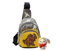 Chest Bag - Kids’ Dinosaur Sling Shoulder Bags | Nylon Cartoon Kids Bag For Boys & Girls | Lightweight Tòddler Crossbоdy Bags With Zipper Storage For Outdoor Travel