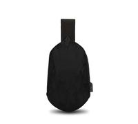 Chest Bag Men Three-Dimensional Hard Shell Waterproof Riding Couple USB Charging Messenger Sling Shoulder Bags(Black1)