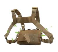 Chest Bag, Sports Chest Vest Pack, Daily Urban Outdoor with Adjustable Straps, Lightweight Fanny Backpack for Hiking, Hunting, Camping, Fishing, Gym, Climbing, Beach, Black, Brown, Green