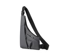 Chest Bag Underarm Wrap Chest Bag Street-Style Nylon Waist Bag Solid Color Waterproof Crossbody Bag Outdoor(Grey)