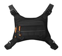 Chest Bag, Utility Front Vest 25 cm Backpack Adjustable Nylon Bag, 220 G Weight In This Sports Chest Bag Are The Most Important Things When Cycling And Fishing Outdoors