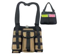 Chest Bag | Waterproof Phone Organizer & Wallet | Screwdriver Set Organizer - Umbrella Water Bottle Gym Hiking Sports Work School
