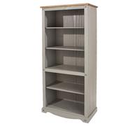 Core Products Halea Tall Pine Bookcase - Grey, Grey