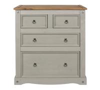 Core Products Halea 4-Drawer Chest - Grey, Grey