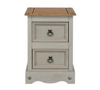 Chest Beds Wardrobe Bookcase Bedside - Premium Corona Pine Grey Washed - Ext LT