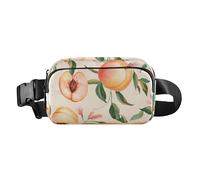 Chest Belt Bum Bag Fresh Grapes Fruit Peach Fanny Pack Crossbody Sling Bags Large Capacity Travel Passport Wallet, Color14, One Size