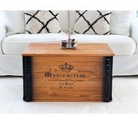 Chest Coffee Table Solid Wood Living Room Table Trunk Table Vintage Shabby