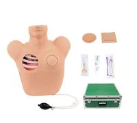 Chest Drain & Thoracentesis Task Trainer, Life Size Simulator for Pneumothorax Operation Training, Medical Teaching Model