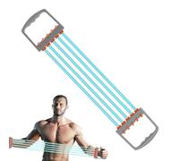 Chest Expander - Adjustable Fitness Arm Training Device with 5 Springs, Elastic Resistance Stretch Bands, Strength Training Device, Ergonomic Handle Training Device for Muscle Building in the Upper