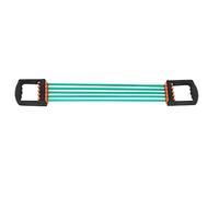 Chest Expander, Five Tubes Ajustable Rubber Chest Expander Arm Training for Pilates Push Ups Full Body Home Gym Workout Band (Green)