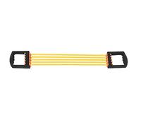 Chest Expander, Five Tubes Ajustable Rubber Chest Expander Arm Training for Pilates Push Ups Full Body Home Gym Workout Band (Yellow)