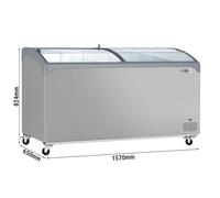 Chest freezer - 1570x650mm - 352 litres - With sliding glass lid - For UK
