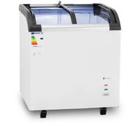 Chest Freezer 180 L Royal Catering Glass Doors - Chest Freezers by White