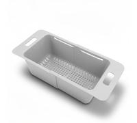 Chest Freezer Basket, 15 to 25KG Bearing, Expandable with Handle, Universal Adjustable Deep Freezer Organiser Bin for Kitchen, Grey