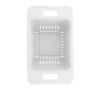 Chest Freezer Basket, Expandable Storage Baskets with Handle,Chest Freezer Organizer Bin Fits Most Deep Freezers (White)