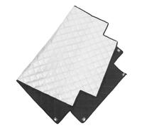 Chest Freezer Cover 60x40 Inch Oxford Cloth Silver Waterproof | Aluminum foil insulated lining, smooth finish, blocks sunlight and condensation, for shops and stalls