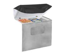 Chest Freezer Cover | Chest Freezer Cover Deep Freezer Covers Waterproof UV Protection Top with Zipper | for Outside Indoor Beverage Refrigerator-Suitable