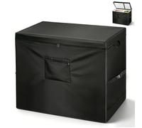 Chest Freezer Cover, Heavy Duty 420D Durable Chest Freezer Cover Waterproof,Outdoor Freezer Covers for Outside Feet Chest Freezer,Top with Zipper to Open (205L--95X63X93cm)