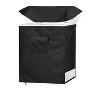 Chest Freezer Covers for Outside(32.5W×22.5D×33.5H) in,Compatible with 7.0 Cubic Feet Chest Freezer,Black Deep Freezer Covers Waterproof Top With Zipper to Open, Outdoor All-season Protection