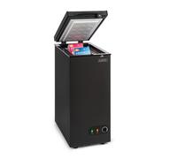 Klarstein Free Standing Chest Freezer Fridge, Compact Mini Freezer for Bedrooms, Home & Office, 51L Compact Chest Freezer, Energy Efficient Upright Small Freezer UK with Removable Hanging Basket