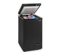 Klarstein Free Standing Chest Freezer Fridge, Compact Mini Freezer for Bedrooms, Home & Office, 78L Compact Chest Freezer, Energy Efficient Upright Small Freezer UK with Removable Hanging Basket