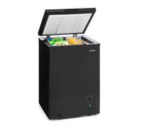 Klarstein Free Standing Chest Freezer Fridge, Compact Mini Freezer for Bedrooms, Home & Office, 99L Compact Chest Freezer, Energy Efficient Upright Small Freezer UK w/Basket, Freezer w/Floor Rollers