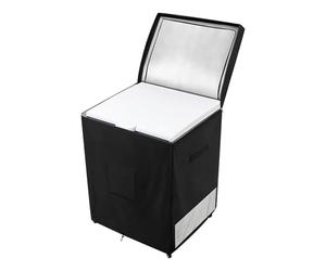 Chest Lid for Freezer - Strong Oxford Fabric, Waterproof Outer , Top Zipper Access, Reinforced Stitching Edges|Practical Storage Protection for Drink Container Patio Balcony Outdoor
