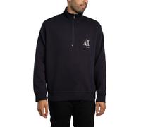 Chest Logo 1/4 Zip Sweatshirt Deep Navy XXL