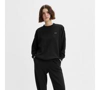 Chest Logo Print Sweatshirt with Crew Neck Charcoal