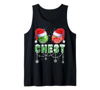 Chest Nuts Funny Matching Chestnuts Christmas 2025 Couples Tank Top