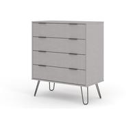 Chest of Drawers 4 Tier Industrial Bedroom Storage with Hairpin Legs