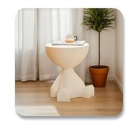 Chest of Drawers Bedroom Modern Side Table, Round Coffee Cute Sofa End Small Nightstand for Living Room, Bedroom, Easy Assembly with Storage (White)