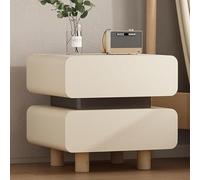 Chest of Drawers Bedside table, modern solid wood with 2 drawers, space-saving piece of furniture for the bedroom, light luxury design