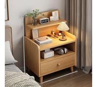 Chest of Drawers Bedside table with drawer and open shelves for storage in the bedroom