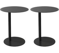 Chest of Drawers C-shaped side table, round, Scandinavian design, small coffee table for the home, mini corner table, 40.6 cm L x 40.6 cm W x 50.8 cm H, dark green