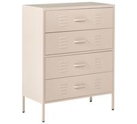 Chest of Drawers ENAGO Metal Beige