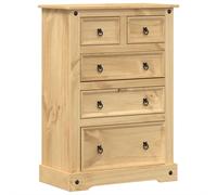 vidaXL Chest of Drawers Hall Storage Drawer Cabinet Sideboard Solid Wood Pine