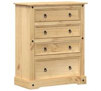 vidaXL Chest of Drawers Corona 92x48x120 cm Solid Wood Pine