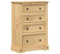 vidaXL Chest of Drawers Hall Storage Drawer Cabinet Sideboard Solid Wood Pine