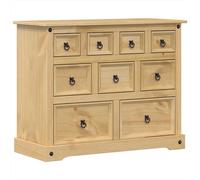 Chest of Drawers Hall Storage Drawer Cabinet Sideboard Solid Wood Pine vidaXL