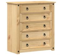 Chest of Drawers Hall Storage Drawer Cabinet Sideboard Solid Wood Pine vidaXL