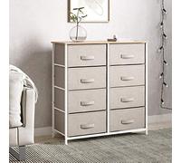 Chest of Drawers, Non-Woven Fabric Storage Unit Cabinet for Bedroom,Living Room,Entrance (Beige, 8 drawer)
