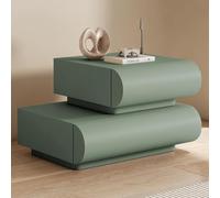 Chest of Drawers Solid wood bedside table with two drawers, space-saving design, unique, creative bedside table for the bedroom