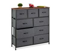 Chest of drawers Storage Cabinet Modern Commode Grey Fabric Versatile Commode
